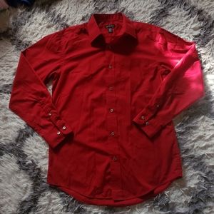 George red button down